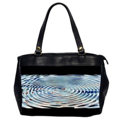 Wave Concentric Waves Circles Water Office Handbags (2 Sides)  by BangZart