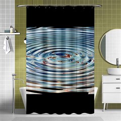 Wave Concentric Waves Circles Water Shower Curtain 48  X 72  (small)  by BangZart