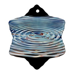 Wave Concentric Waves Circles Water Ornament (snowflake) by BangZart