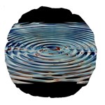 Wave Concentric Waves Circles Water Large 18  Premium Round Cushions Front