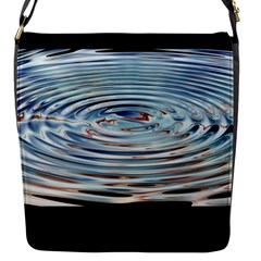 Wave Concentric Waves Circles Water Flap Messenger Bag (s) by BangZart