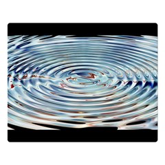 Wave Concentric Waves Circles Water Double Sided Flano Blanket (large)  by BangZart