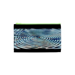 Wave Concentric Waves Circles Water Cosmetic Bag (xs) by BangZart