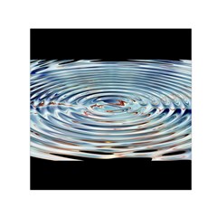 Wave Concentric Waves Circles Water Small Satin Scarf (square) by BangZart