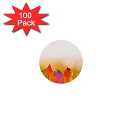 Autumn Leaves Colorful Fall Foliage 1  Mini Buttons (100 Pack)  by BangZart