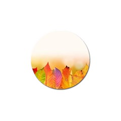 Autumn Leaves Colorful Fall Foliage Golf Ball Marker by BangZart