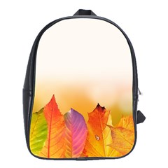 Autumn Leaves Colorful Fall Foliage School Bags(large)  by BangZart