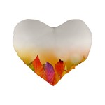 Autumn Leaves Colorful Fall Foliage Standard 16  Premium Heart Shape Cushions Front