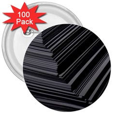 Paper Low Key A4 Studio Lines 3  Buttons (100 Pack)  by BangZart