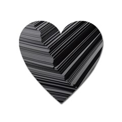 Paper Low Key A4 Studio Lines Heart Magnet by BangZart