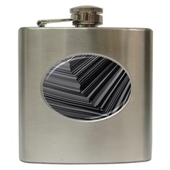 Paper Low Key A4 Studio Lines Hip Flask (6 Oz) by BangZart