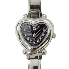 Paper Low Key A4 Studio Lines Heart Italian Charm Watch by BangZart