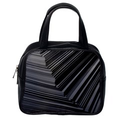 Paper Low Key A4 Studio Lines Classic Handbags (one Side) by BangZart