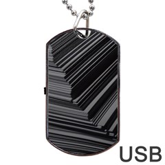 Paper Low Key A4 Studio Lines Dog Tag Usb Flash (one Side) by BangZart