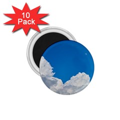 Sky Clouds Blue White Weather Air 1 75  Magnets (10 Pack)  by BangZart