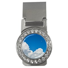 Sky Clouds Blue White Weather Air Money Clips (cz)  by BangZart