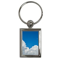 Sky Clouds Blue White Weather Air Key Chains (rectangle)  by BangZart