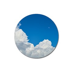 Sky Clouds Blue White Weather Air Magnet 3  (round) by BangZart