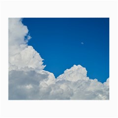 Sky Clouds Blue White Weather Air Small Glasses Cloth (2-side) by BangZart