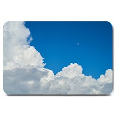 Sky Clouds Blue White Weather Air Large Doormat  by BangZart