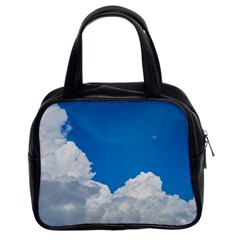 Sky Clouds Blue White Weather Air Classic Handbags (2 Sides) by BangZart