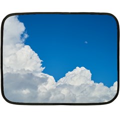 Sky Clouds Blue White Weather Air Double Sided Fleece Blanket (mini)  by BangZart