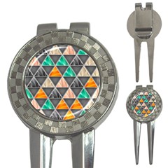 Abstract Geometric Triangle Shape 3-in-1 Golf Divots by BangZart