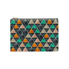 Abstract Geometric Triangle Shape Cosmetic Bag (medium)  by BangZart