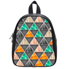 Abstract Geometric Triangle Shape School Bags (small)  by BangZart