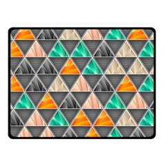 Abstract Geometric Triangle Shape Double Sided Fleece Blanket (small)  by BangZart