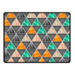 Abstract Geometric Triangle Shape Double Sided Fleece Blanket (Small)  45 x34  Blanket Front