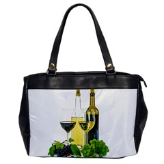 White Wine Red Wine The Bottle Office Handbags by BangZart