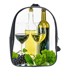 White Wine Red Wine The Bottle School Bags (xl)  by BangZart