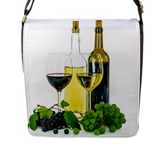 White Wine Red Wine The Bottle Flap Messenger Bag (l)  by BangZart