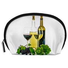 White Wine Red Wine The Bottle Accessory Pouches (large)  by BangZart