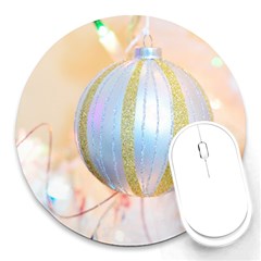 Sphere Tree White Gold Silver Round Mousepads by BangZart