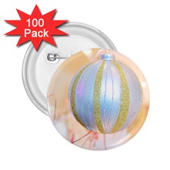 Sphere Tree White Gold Silver 2 25  Buttons (100 Pack)  by BangZart