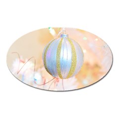 Sphere Tree White Gold Silver Oval Magnet by BangZart