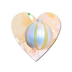 Sphere Tree White Gold Silver Heart Magnet by BangZart