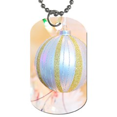 Sphere Tree White Gold Silver Dog Tag (two Sides) by BangZart