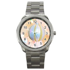 Sphere Tree White Gold Silver Sport Metal Watch by BangZart