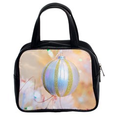 Sphere Tree White Gold Silver Classic Handbags (2 Sides) by BangZart