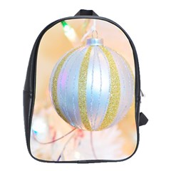 Sphere Tree White Gold Silver School Bags(large)  by BangZart