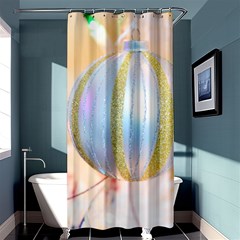 Sphere Tree White Gold Silver Shower Curtain 36  X 72  (stall)  by BangZart