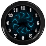 Background Abstract Decorative Wall Clocks (Black) Front