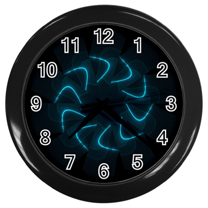 Background Abstract Decorative Wall Clocks (Black)