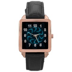 Background Abstract Decorative Rose Gold Leather Watch  by BangZart