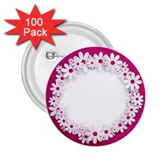 Photo Frame Transparent Background 2 25  Buttons (100 Pack)  by BangZart