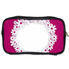 Photo Frame Transparent Background Toiletries Bags by BangZart