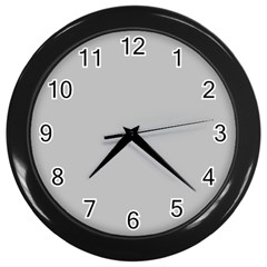 Solid Christmas Silver Wall Clocks (black) by PodArtist